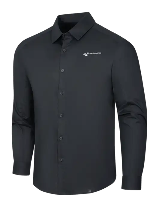 OGIO Black Commuter Woven Shirt w/Richardson RFPD Logo