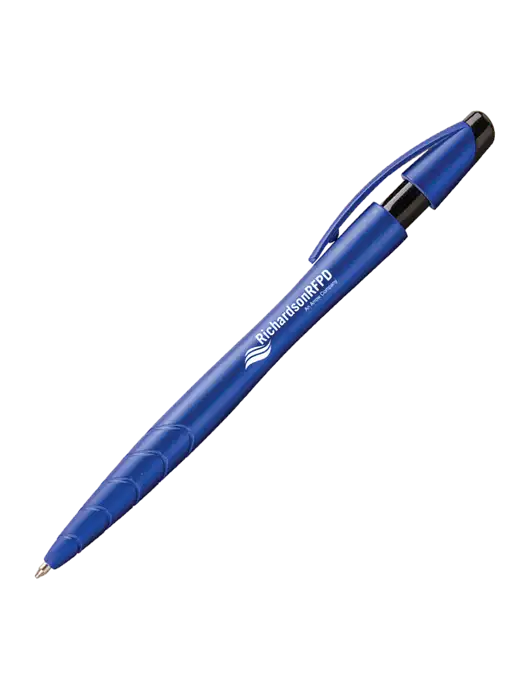 Awali Blue Metallic Pen - Black Ink w/Richardson RFPD Logo