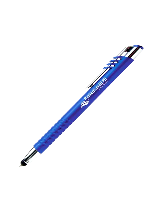 Schirhart Blue Stylus Pen - Blue Ink w/Richardson RFPD Logo