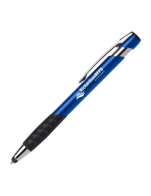 Alize Blue Stylus Black Ink Pen w/Richardson RFPD Logo