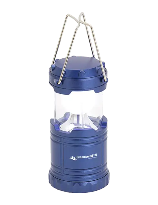 Blue Mini Retro Lantern w/Richardson RFPD Logo