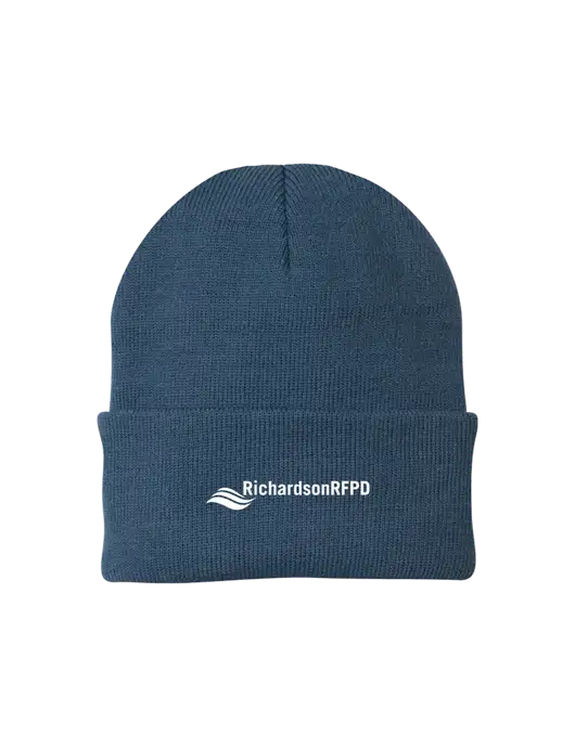 Dark Slate Knit Cap w/Richardson RFPD Logo